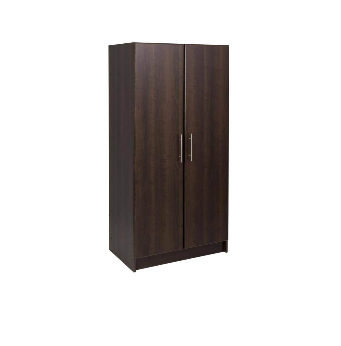 Prepac Elite Espresso Wardrobe Cabinet with Storage 32 in W. x 65 in H. x 21 in D.