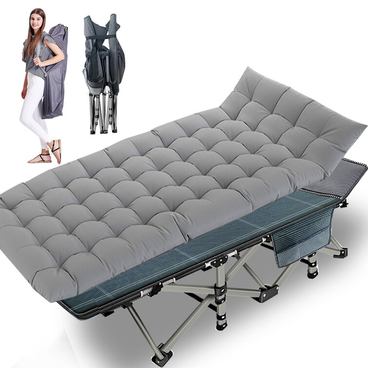 ShangQuan WuLiu Folding Camping Cots for Adults Heavy Duty cot with Carry Bag Portable Sleeping Bed for Traveling