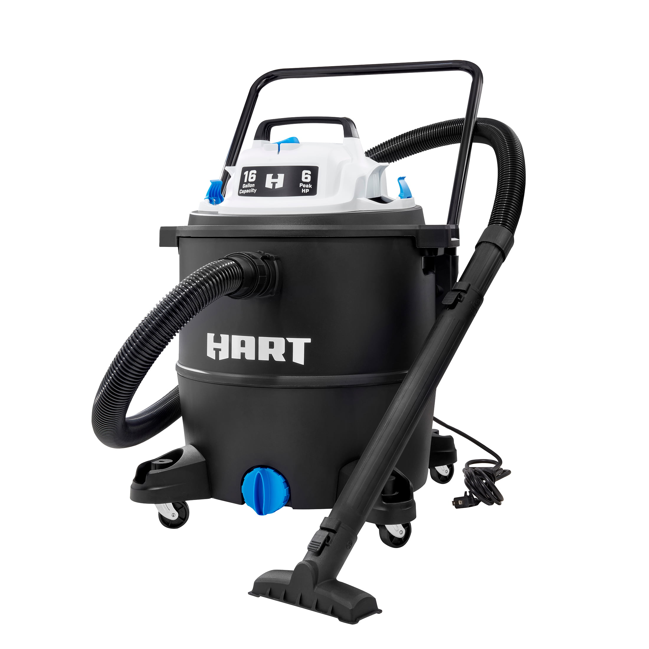 HART 16 Gallon 6 Peak HP Poly Wet/Dry Vacuum. VOC1612PF 3701