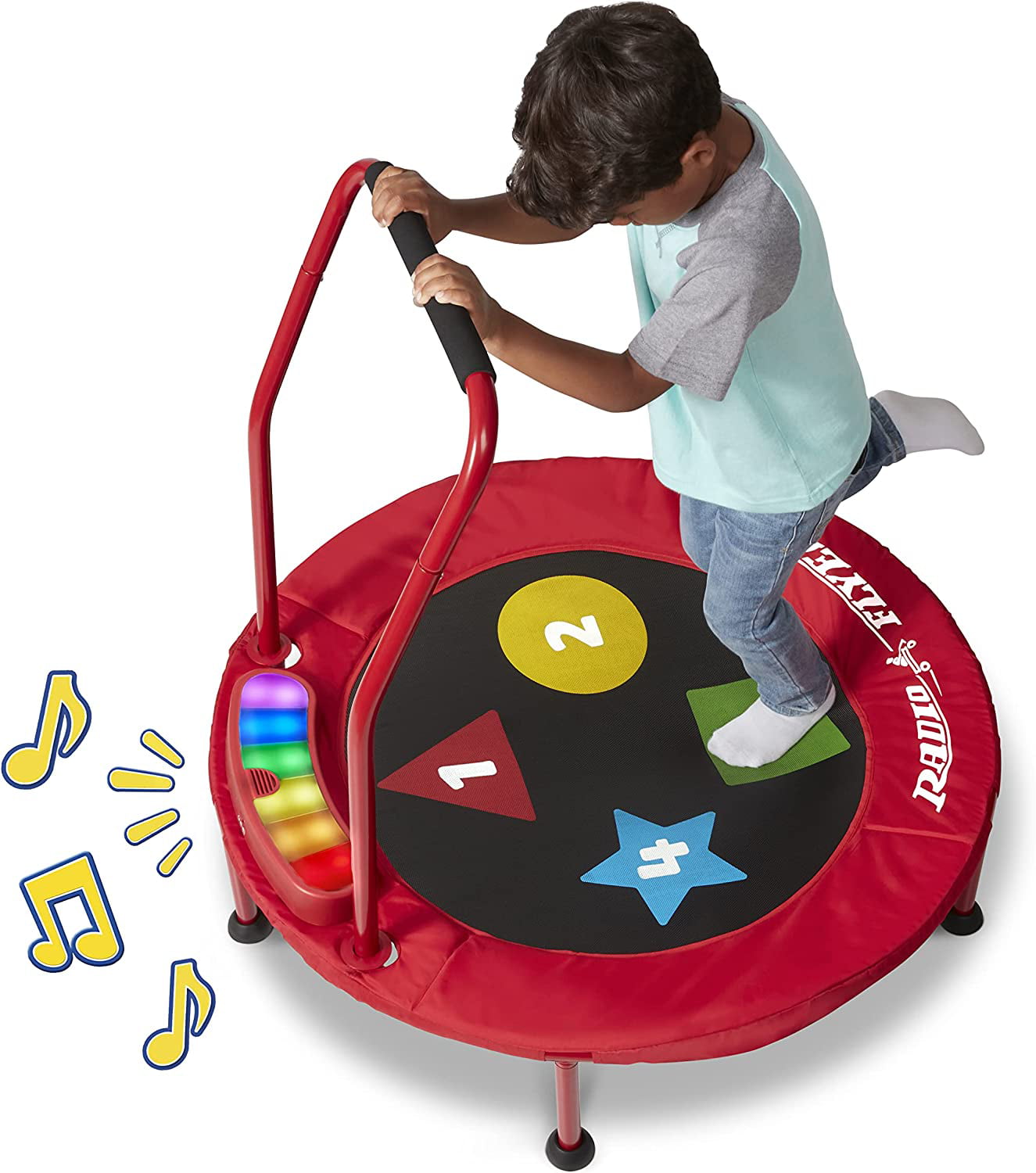 Radio Flyer. Game Time Interactive Kids- Trampoline with Lights & Sounds. 3-Feet Diameter