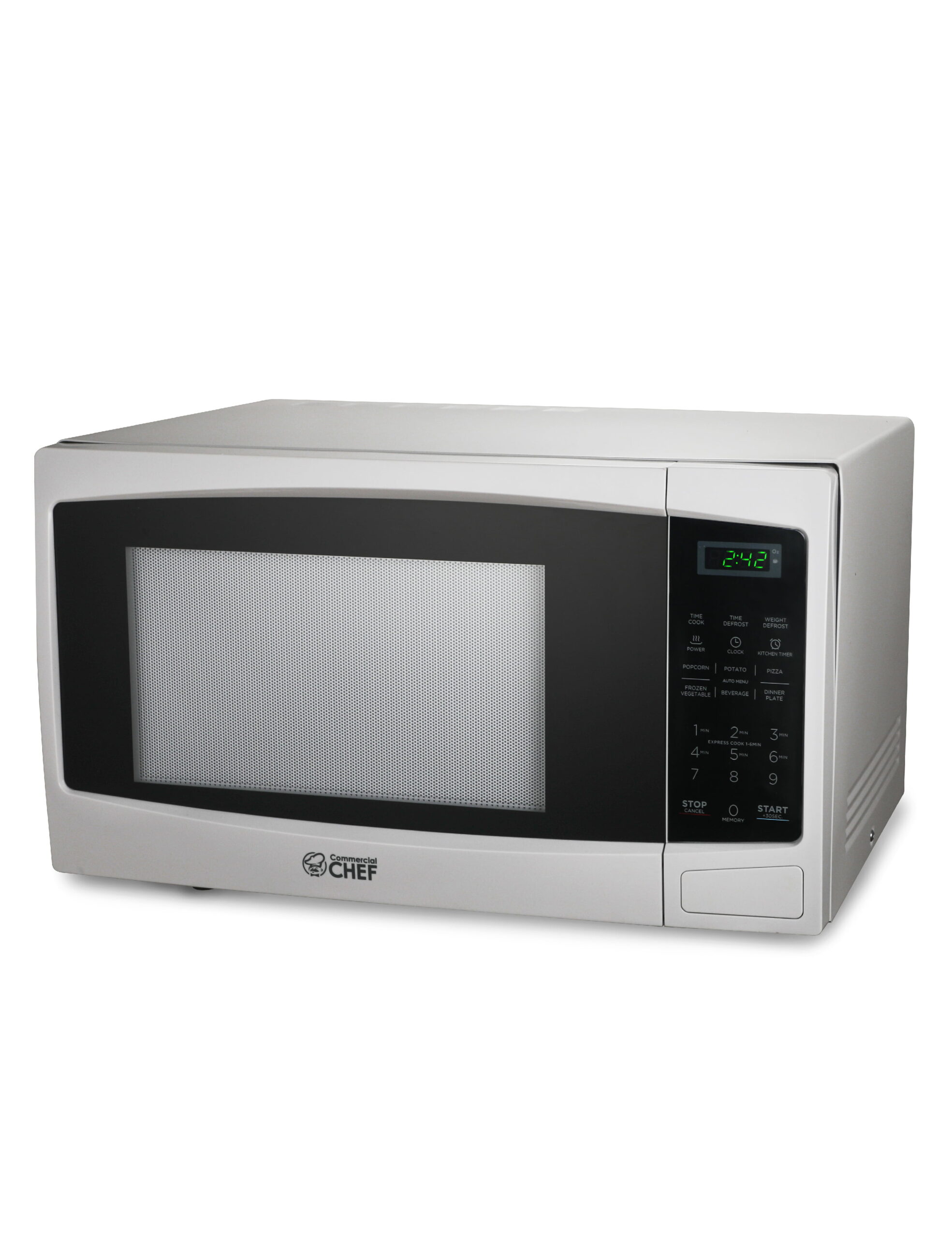 COMMERCIAL CHEF CHM11MW 1.1 cu. ft. Countertop Microwave with Digital Display. White