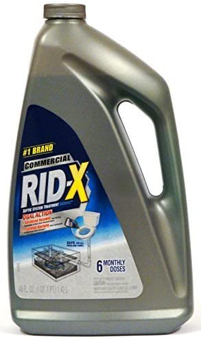 RID-X Commercial Septic System Liquid Treatment. Dual Action. 6 Monthly Doses. 48 Oz