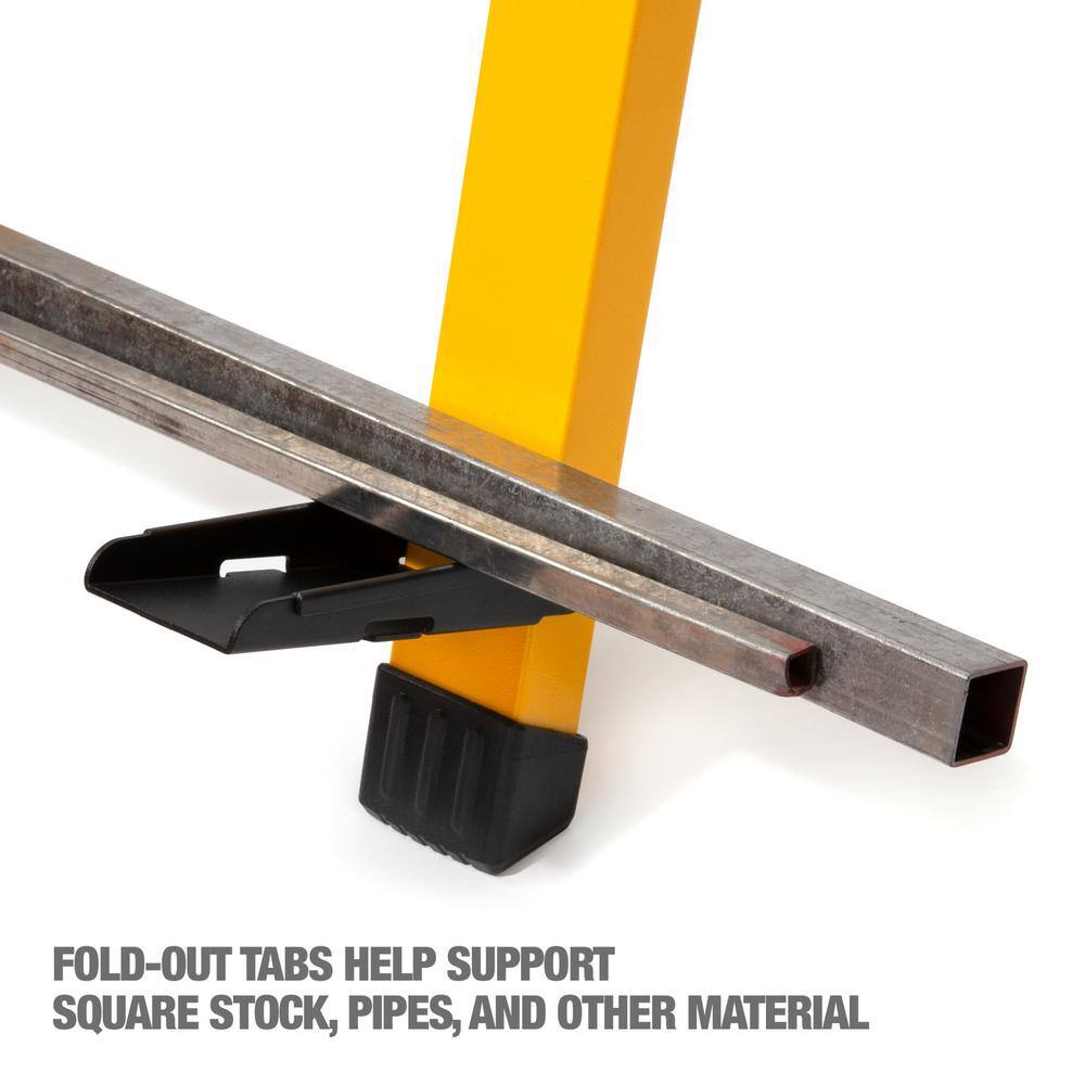 DEWALT DXMF3603WSH 36 in. W Adjustable Height (25 in. to 33 in.) Folding Steel Heat Resistant Groundable Welding Sawhorse/Work Support