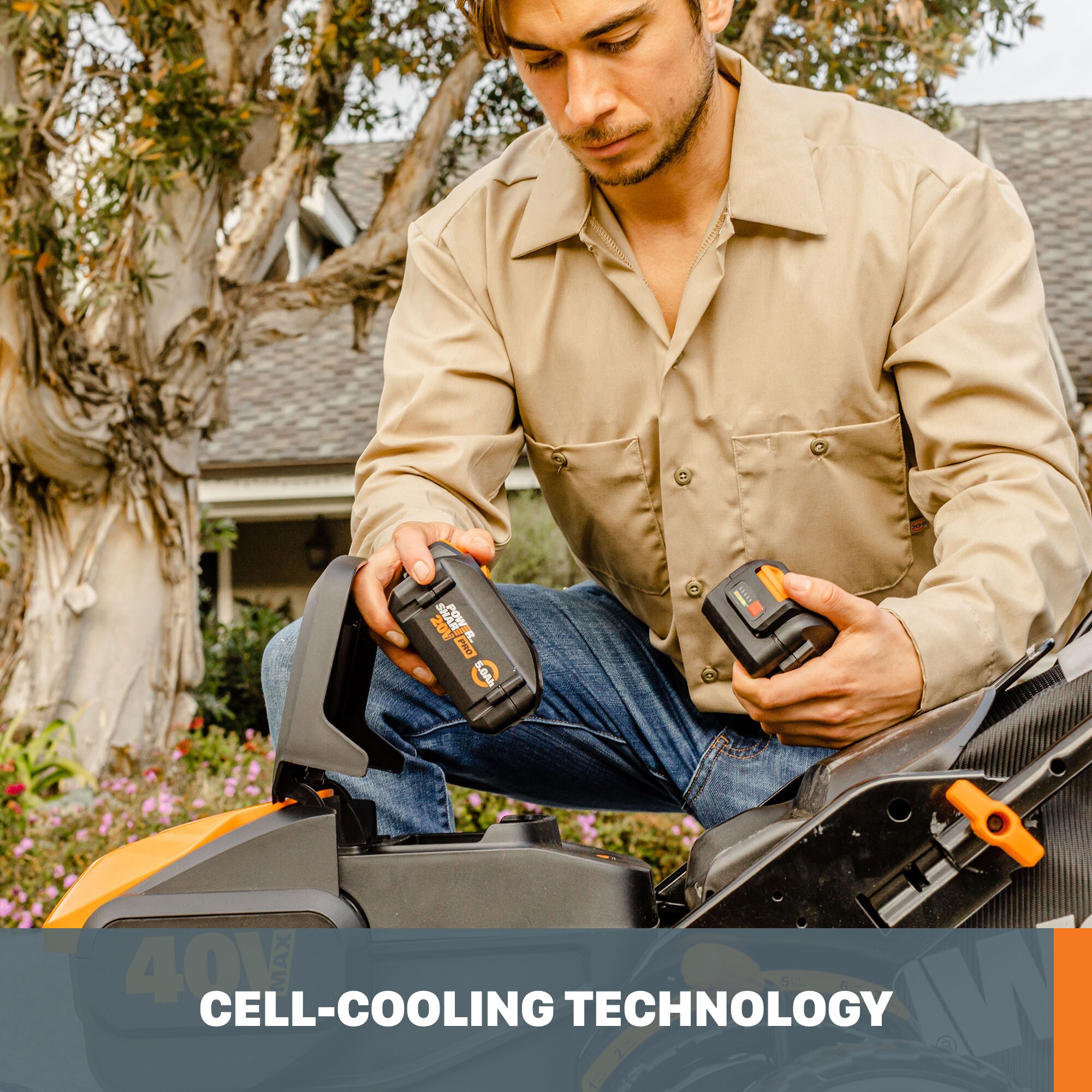 WORX 20-Volt 5 Amp-Hour; Lithium-ion Power Tool Battery