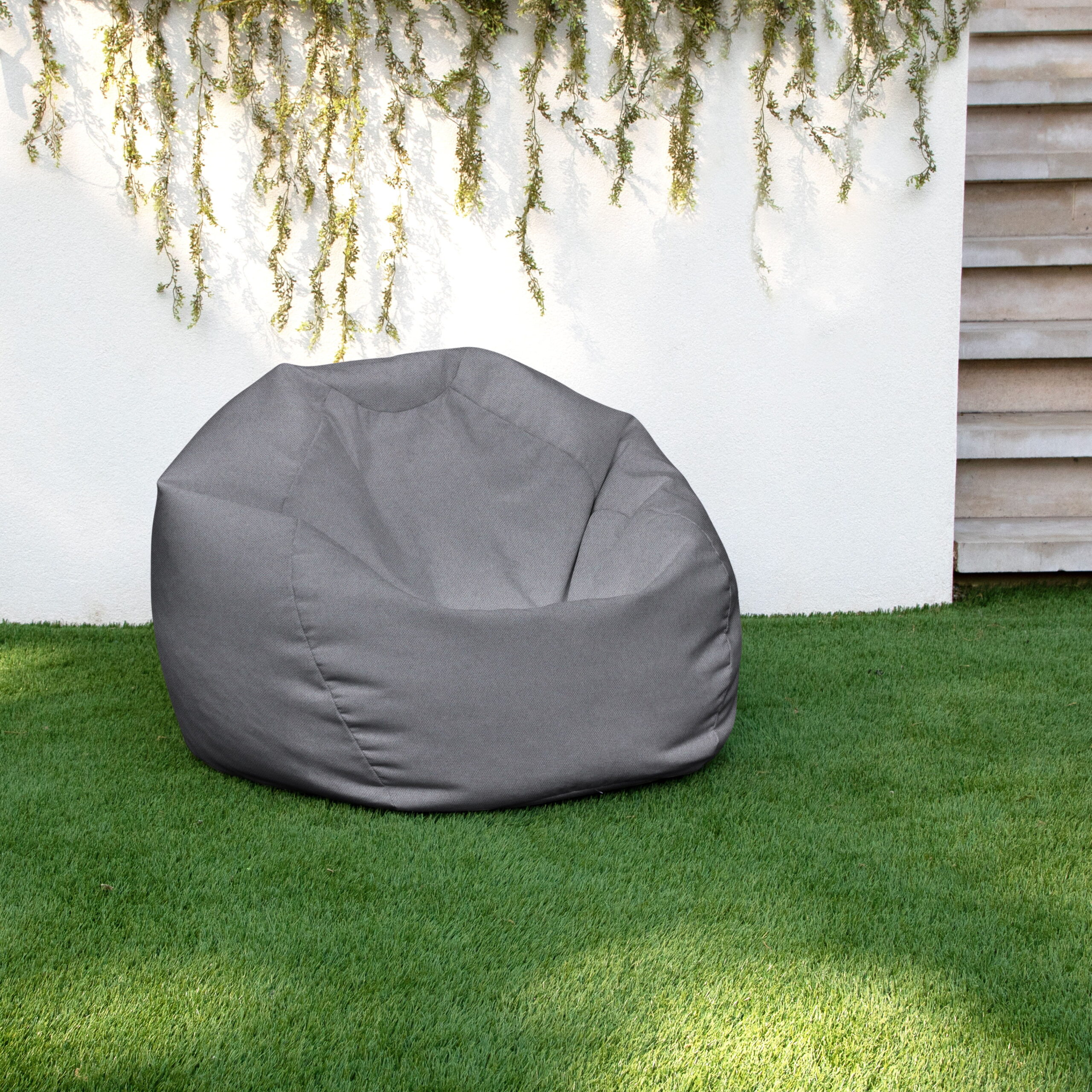 Sorra Home Grey Bean Bag Comfy Chair for All Ages