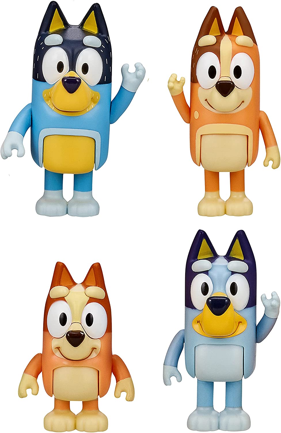 Bluey and Friends 4 Pack of 2.5-3″ Poseable Figures