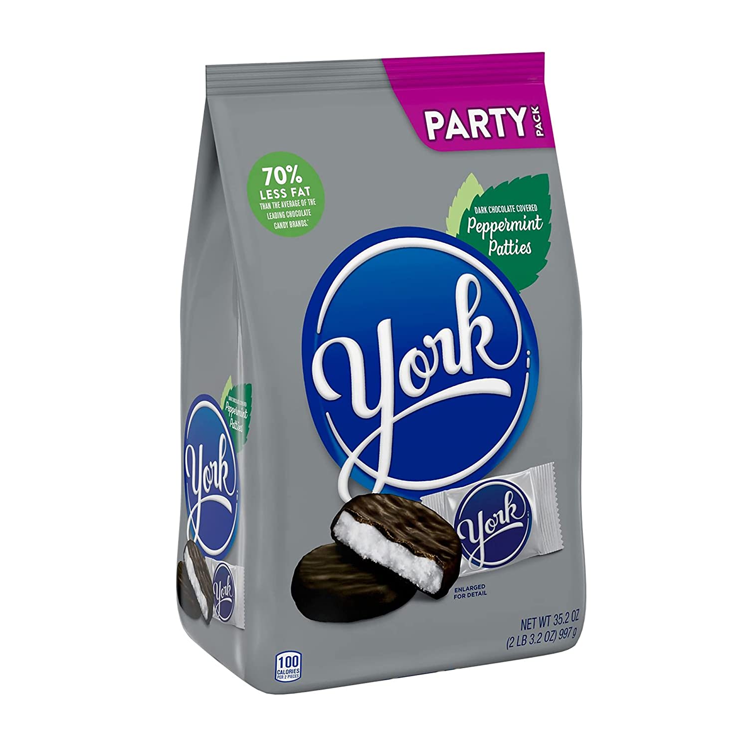 YORK Dark Chocolate Peppermint Patties Candy. Easter. 35.2 oz Bulk Party Bag