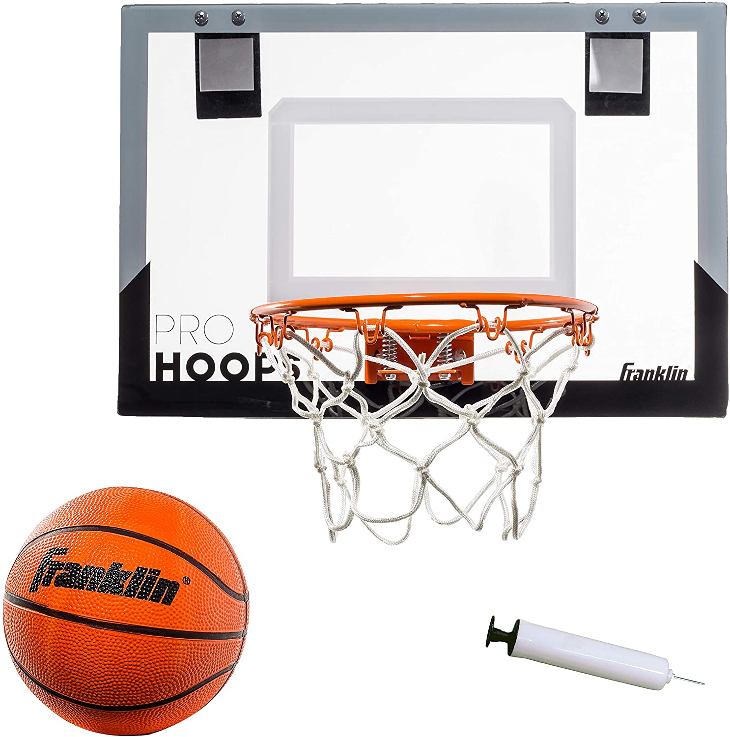 Franklin Sports Over The Door Basketball Hoop. Accessories Included