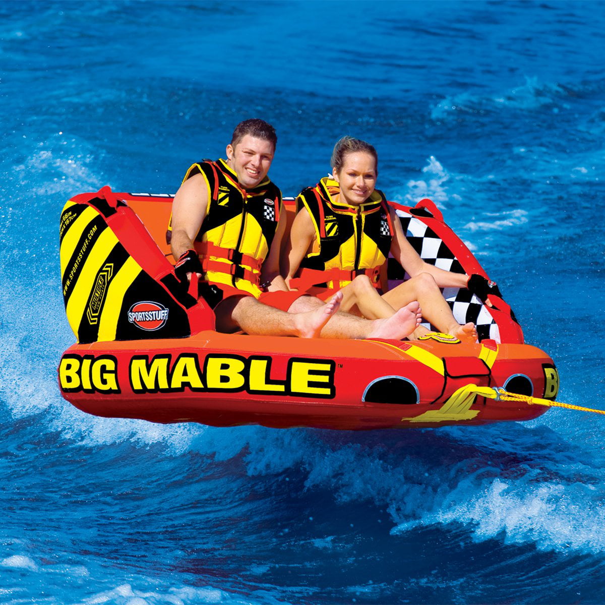 Sportsstuff Inflatable Big Mable Sitting Two Person Towable Tube