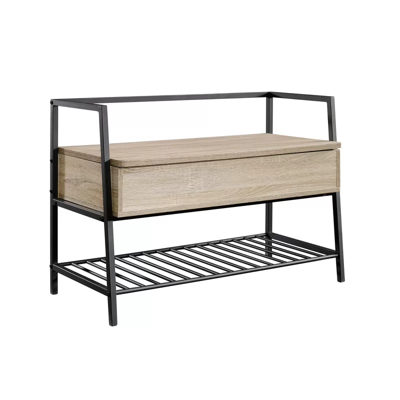 Sauder North Avenue Storage Bench. Charter Oak finish