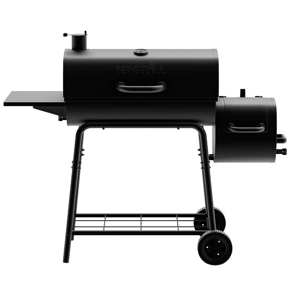 Nexgrill 810-0029 29 in. Barrel Charcoal Grill/Smoker in Black