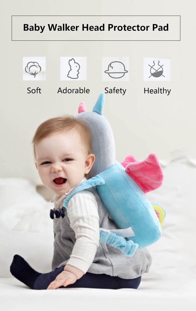 Toddler Baby Head Protection Cushion Backpack Wear. Angel