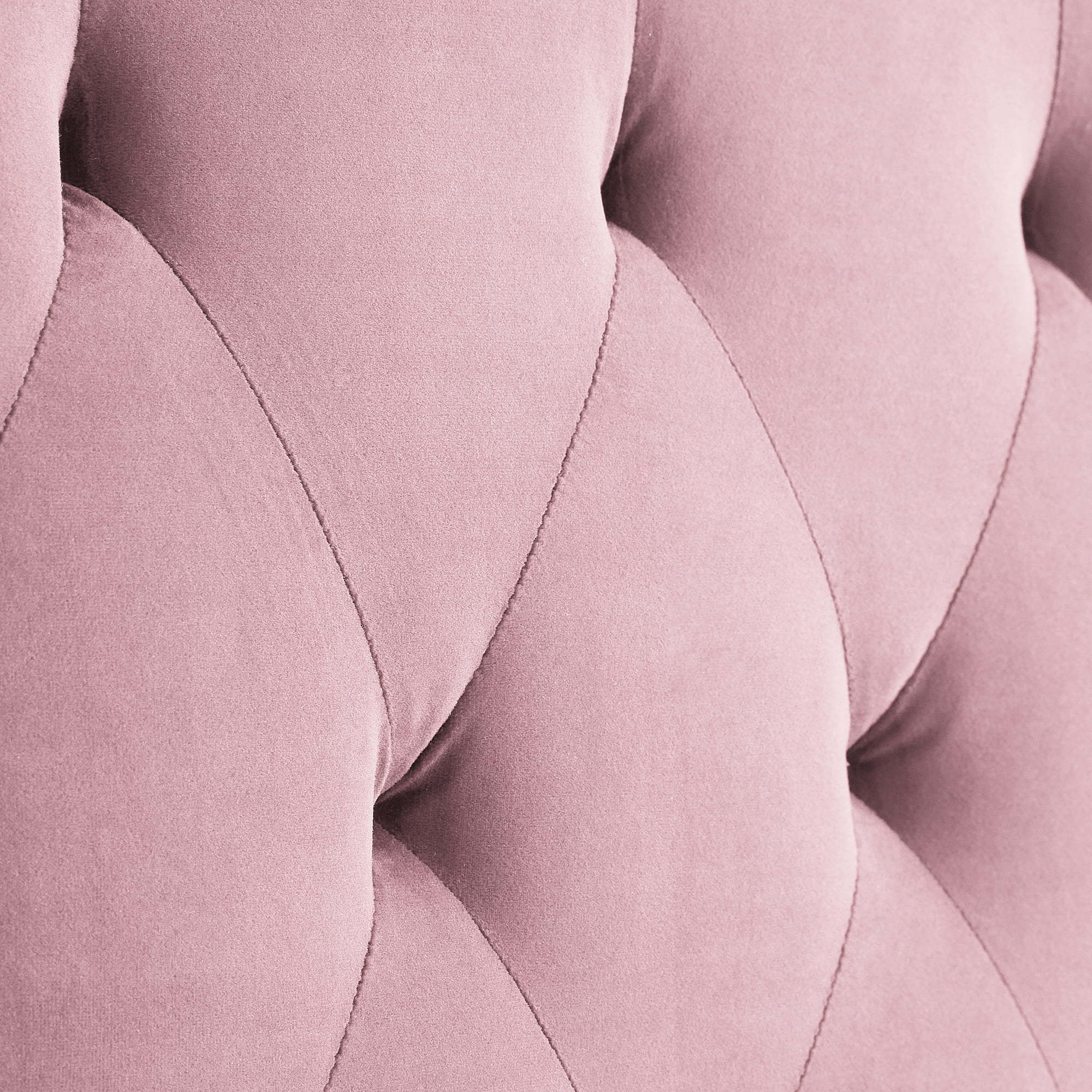 Rest Haven Tufted Velvet Upholstered Headboard. California King. Pink