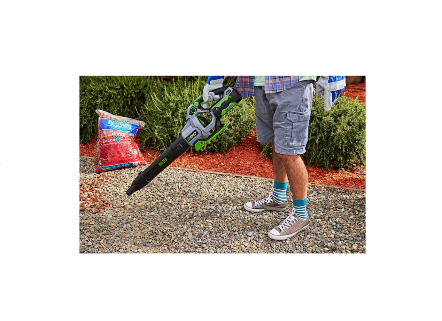 EGO LB6504 POWER+ 56-volt 650-CFM 180-MPH Brushless Handheld Cordless Electric Leaf Blower 5 Ah (Battery & Charger Included)