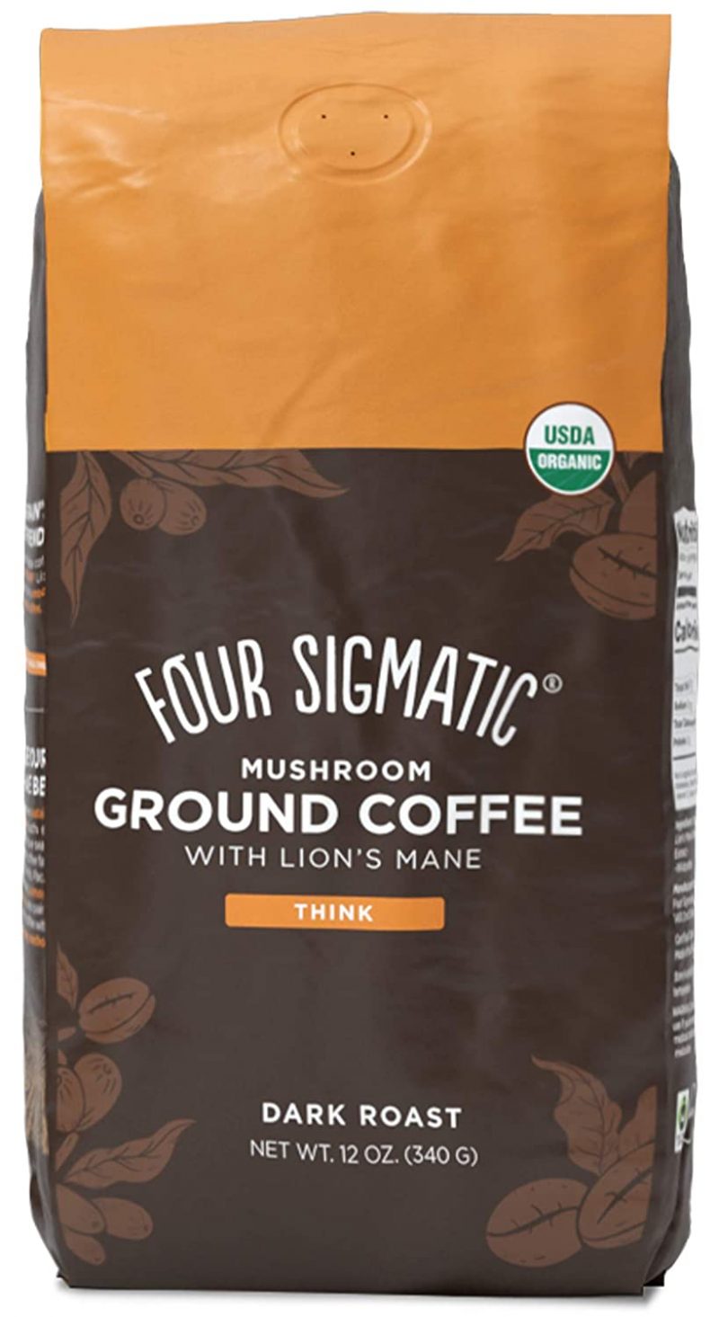 Four Sigmatic Mushroom Ground Coffee. Lion-s Mane. 12 Ounce