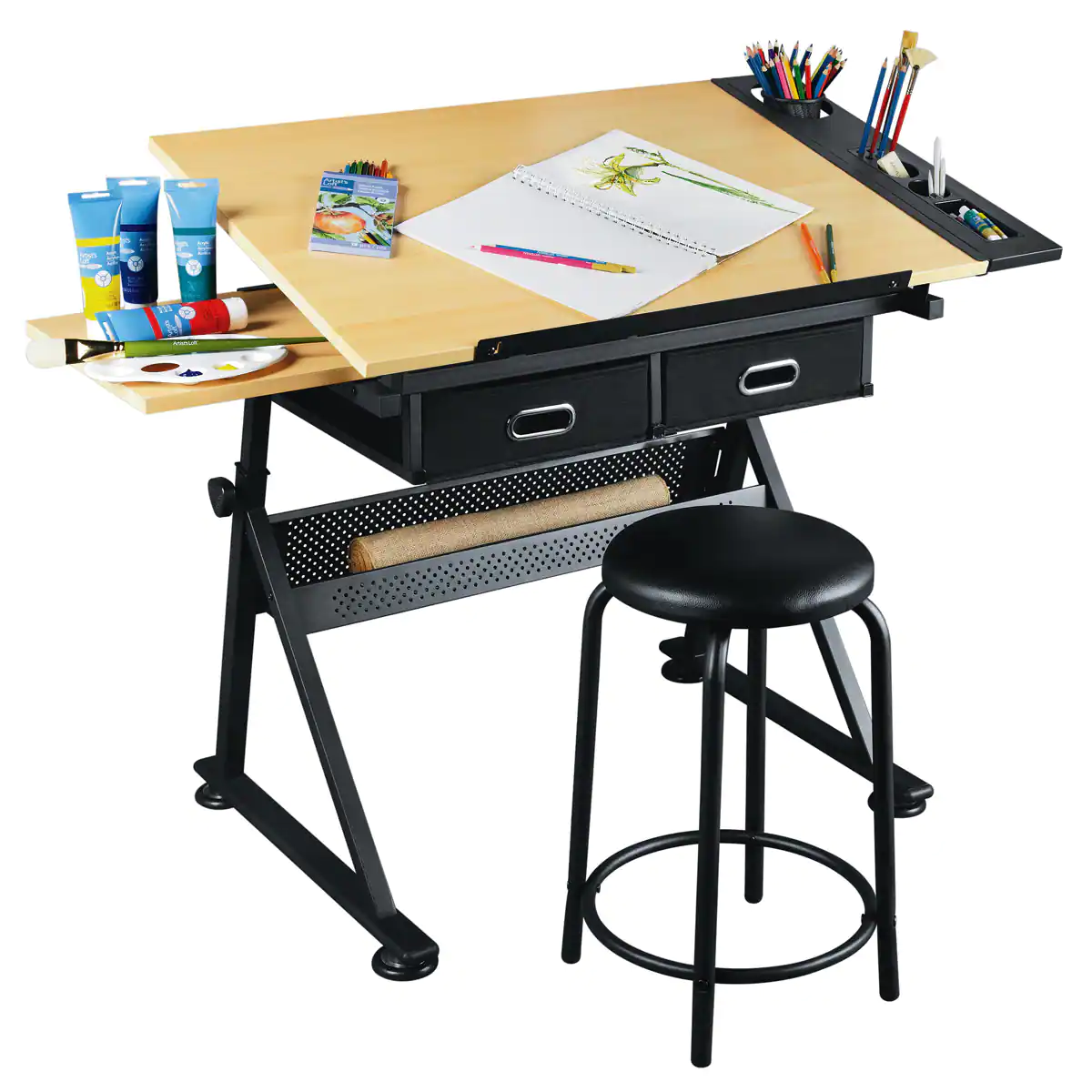 Arts & Crafts Creative Center by Artist-s Loft - Art Desk and Craft Center with Storage