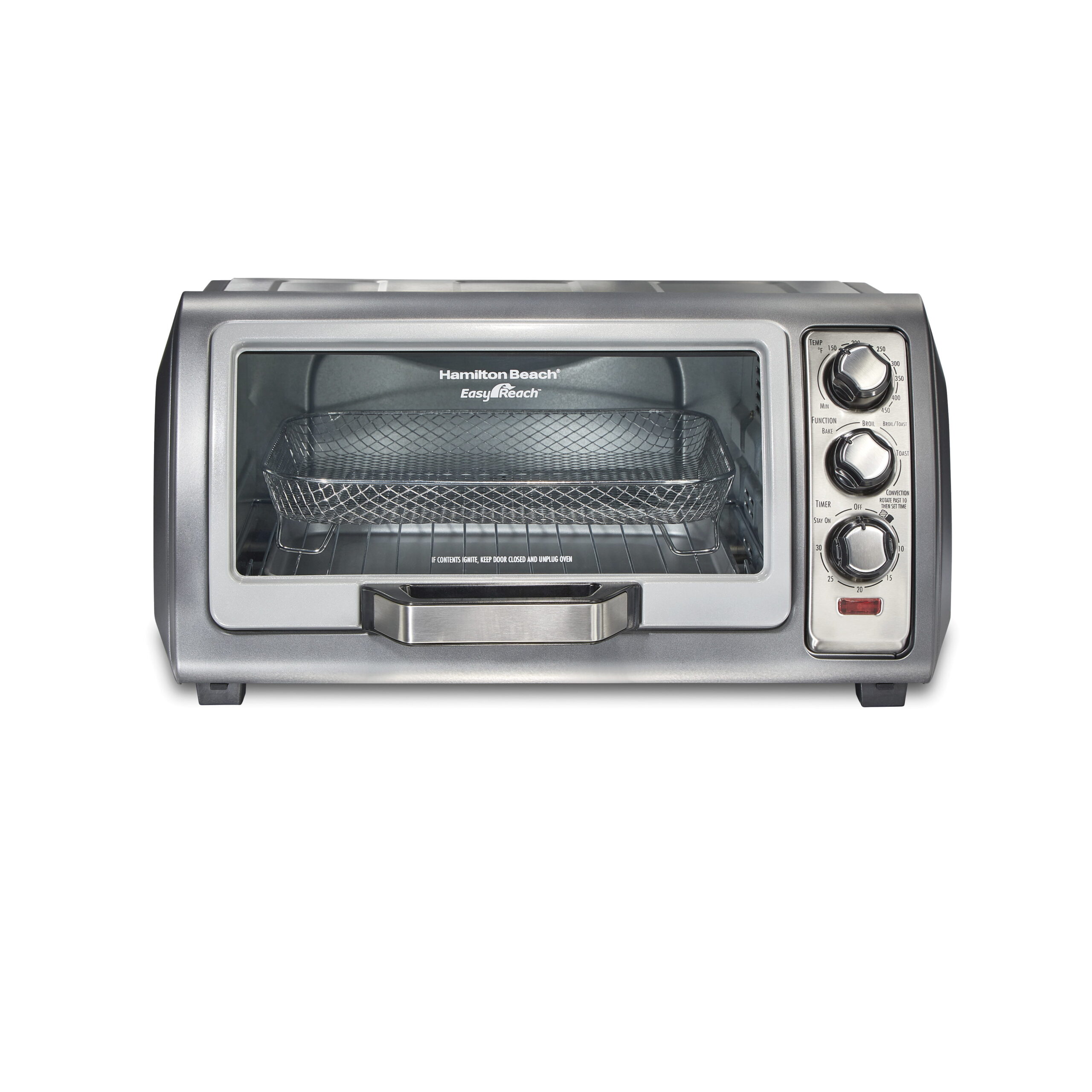 Hamilton Beach Sure Crisp Air Fryer Toaster Oven. 6 Slice. Stainless Steel. 31523