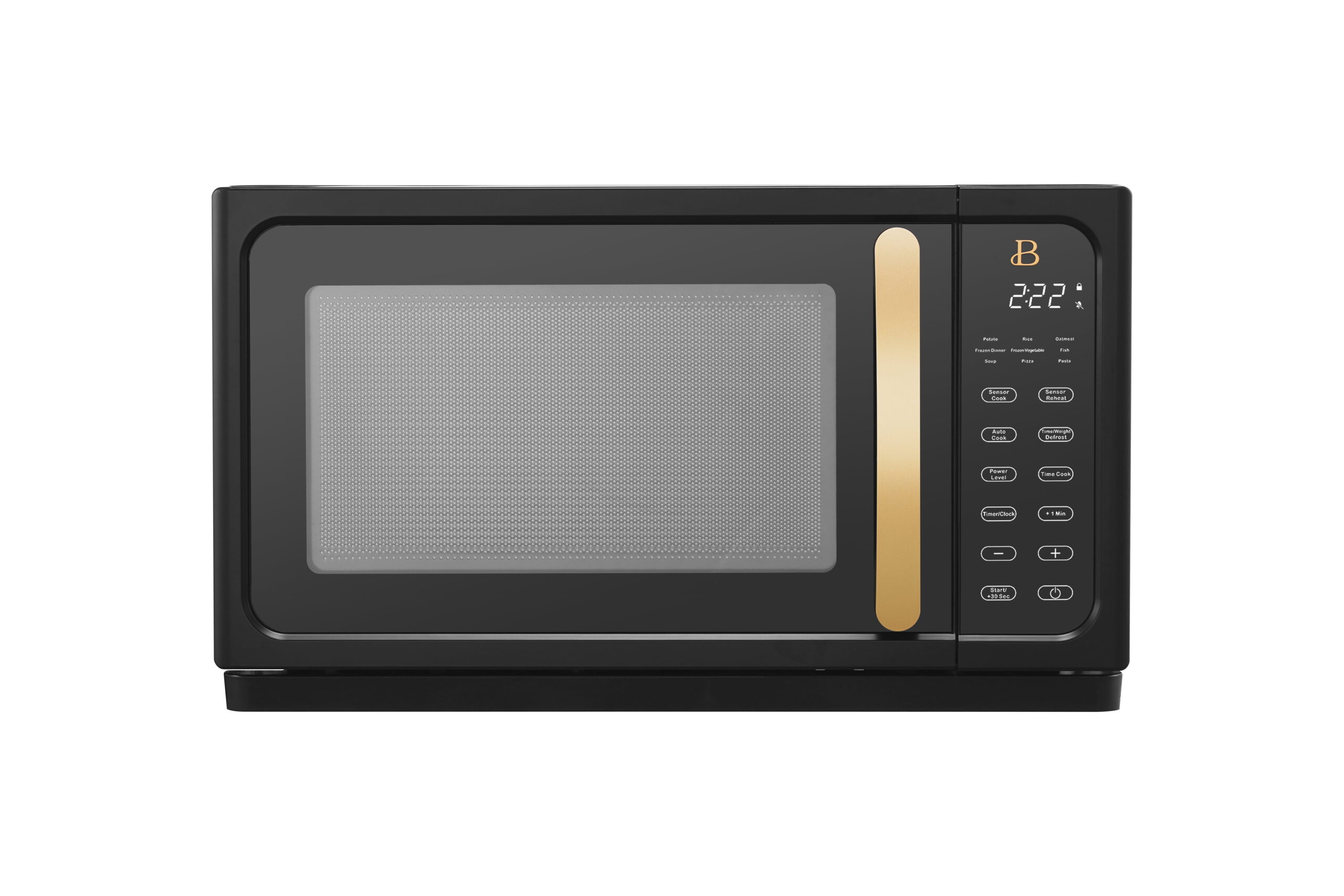 Beautiful 1.1 Cu ft 1000 Watt. Sensor Microwave Oven. Sesame Black by Drew Barrymore