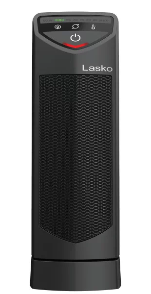 Lasko 1500W 14″ Personal Oscillating Ceramic Electric Tower Space Heater. CT14320. Black