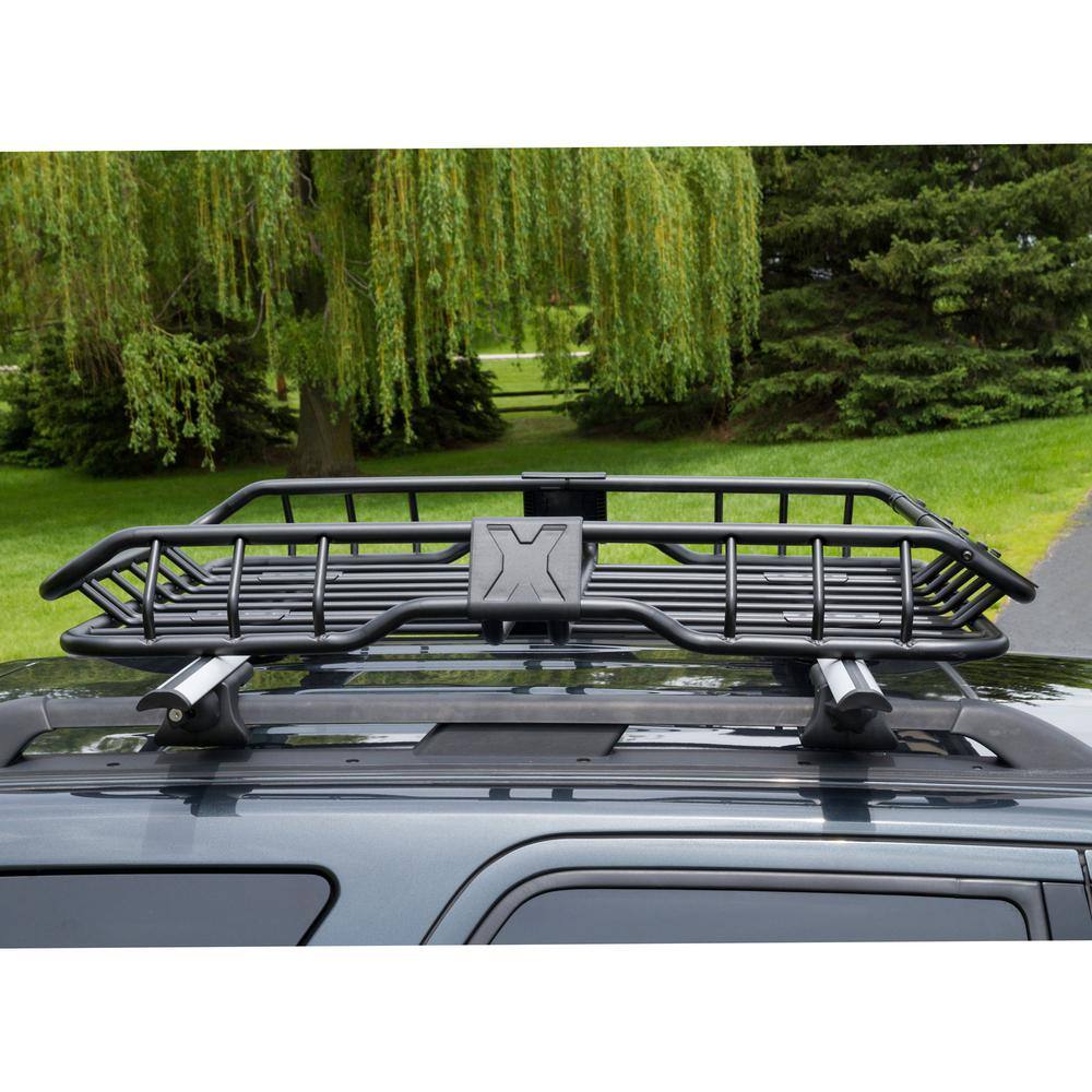 Apex ER-08208S 150 lbs. Steel Roof Cargo Basket with Wind Fairing