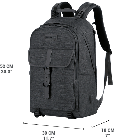 Nordace Comino Travelpack. Travel Backpacks. Charcoal