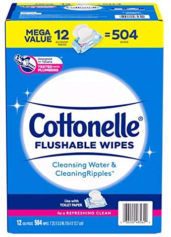 Cottonelle Fresh Care Flushable Cleansing Cloth. 504 Count