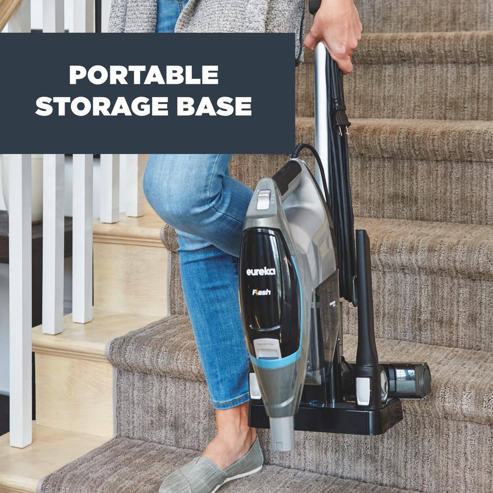 Eureka HDUSV19 Flash Corded Stick Bagless 2-in-1 Vacuum Cleaner with Storage Base