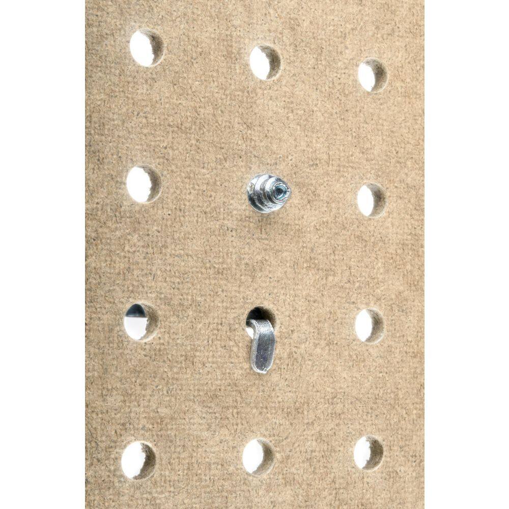 Triton Products PEG2-WHT 24 in. H x 42 in. W Pegboard 2-Pack White High-Density Fiberboard