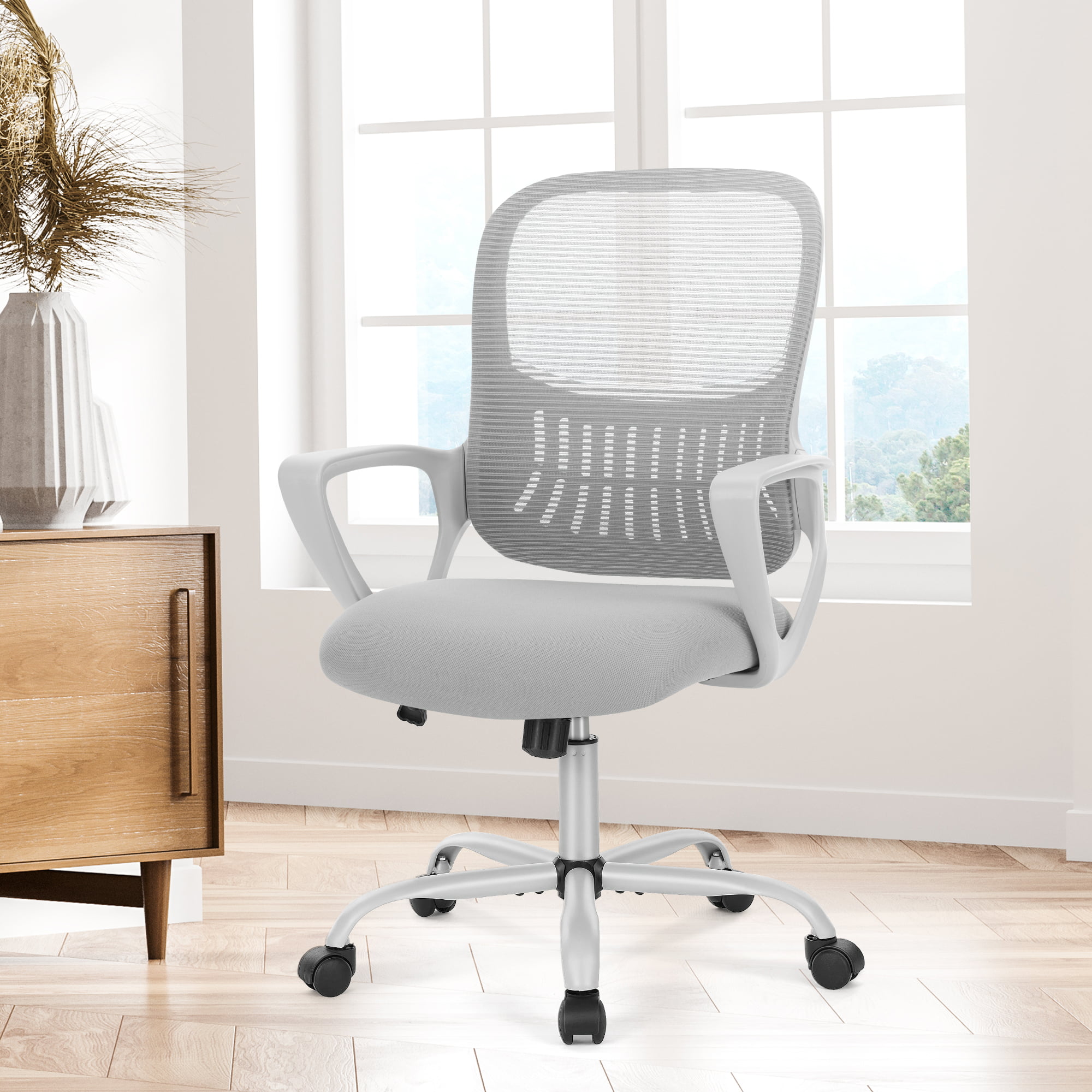 Yangming Office Chairs with Lumbar Support. 250 lb. Capacity. Grey