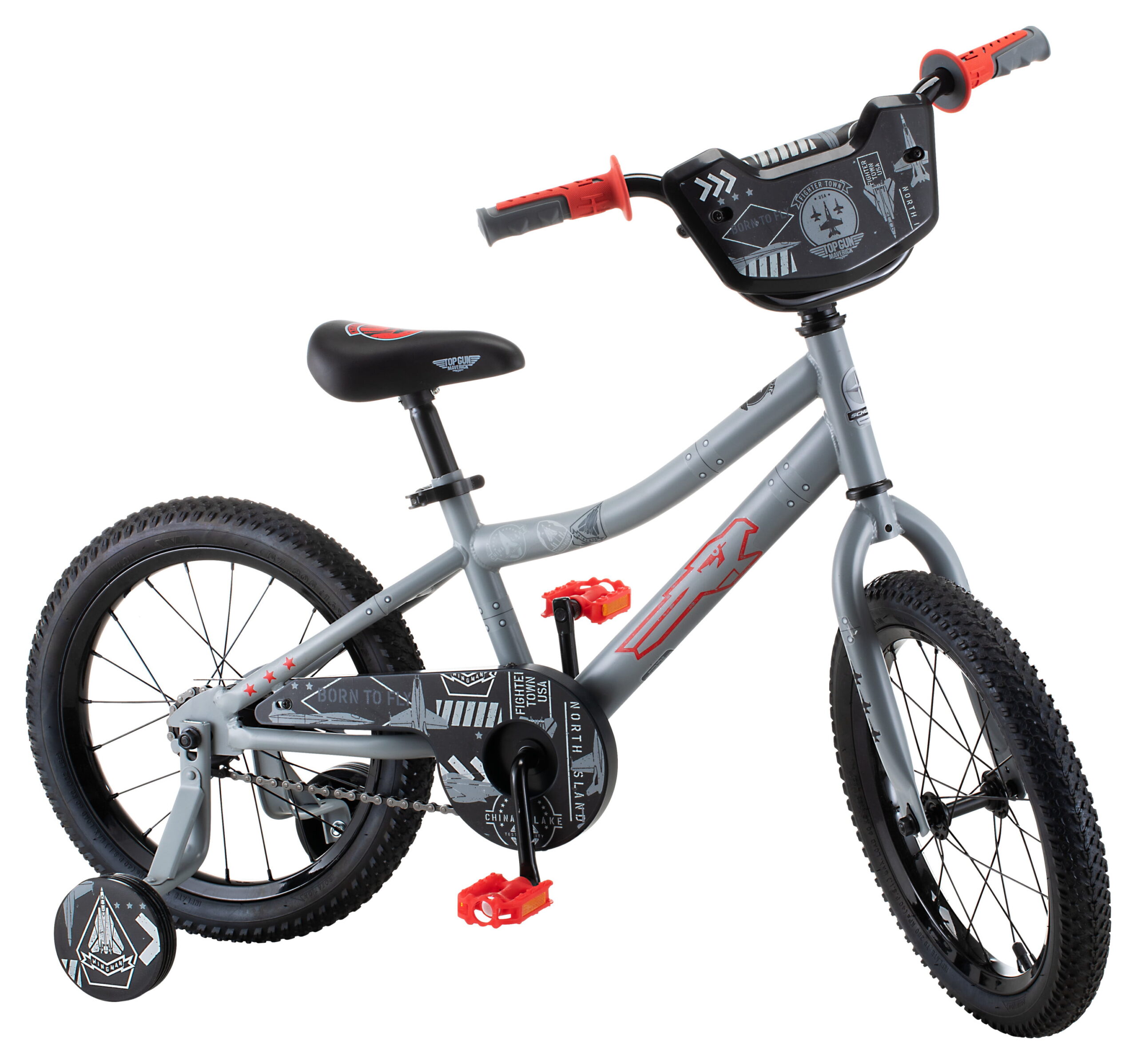 Top Gun Maverick kids sidewalk bike. single speed. 16 inch wheels. grey