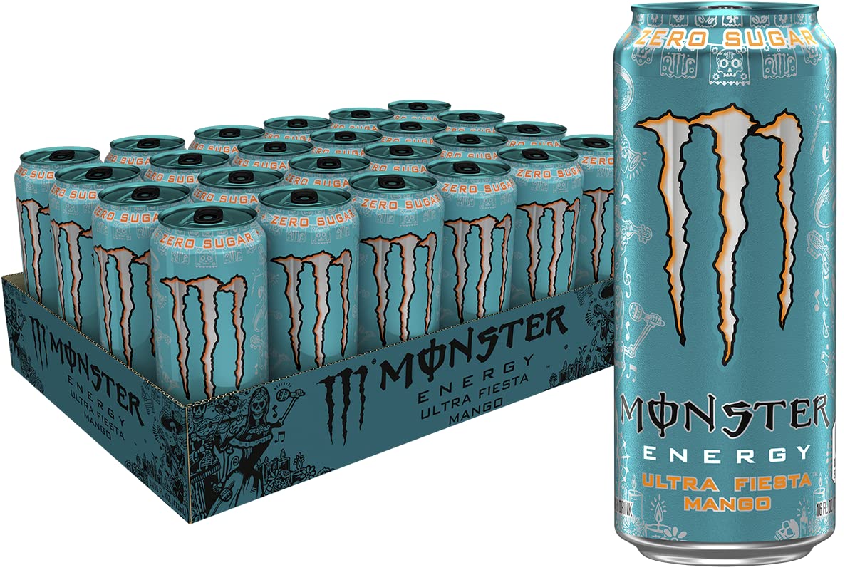 Monster Energy Ultra Fiesta. Sugar Free Energy Drink. 16 Fl Ounce (Pack of 24)