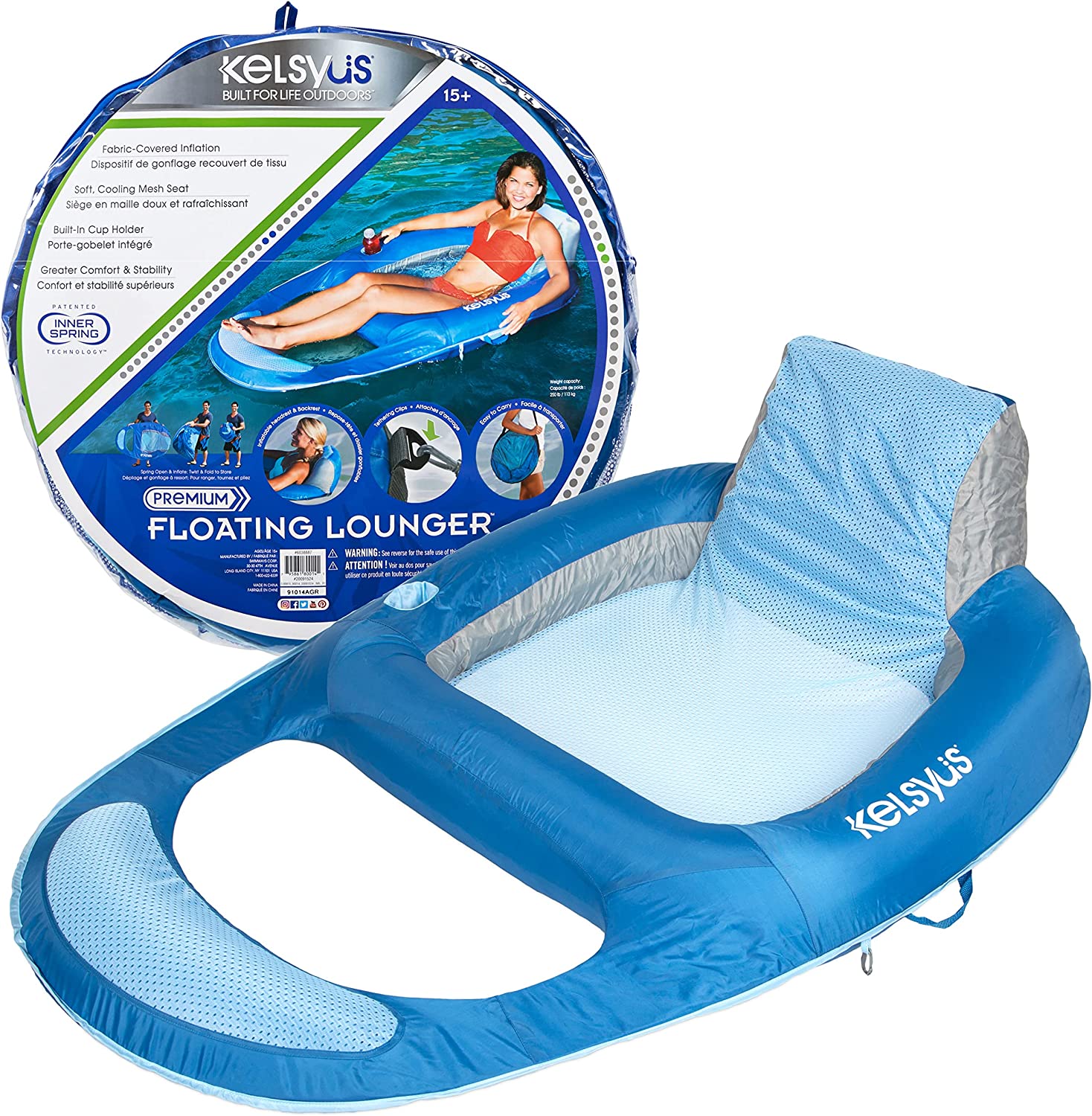 Kelsyus Floating Lounger Pool Float