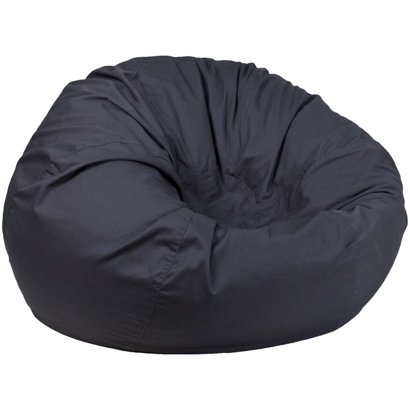 Flash Furniture Duncan Oversized Bean Bag Chair. Gray