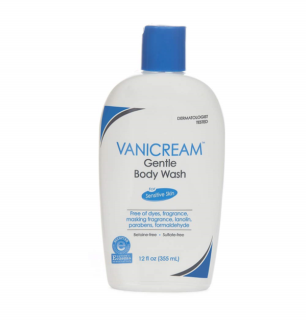 Vanicream Gentle Body Wash Fragrance. Gluten and Sulfate Free For Sensitive Skin