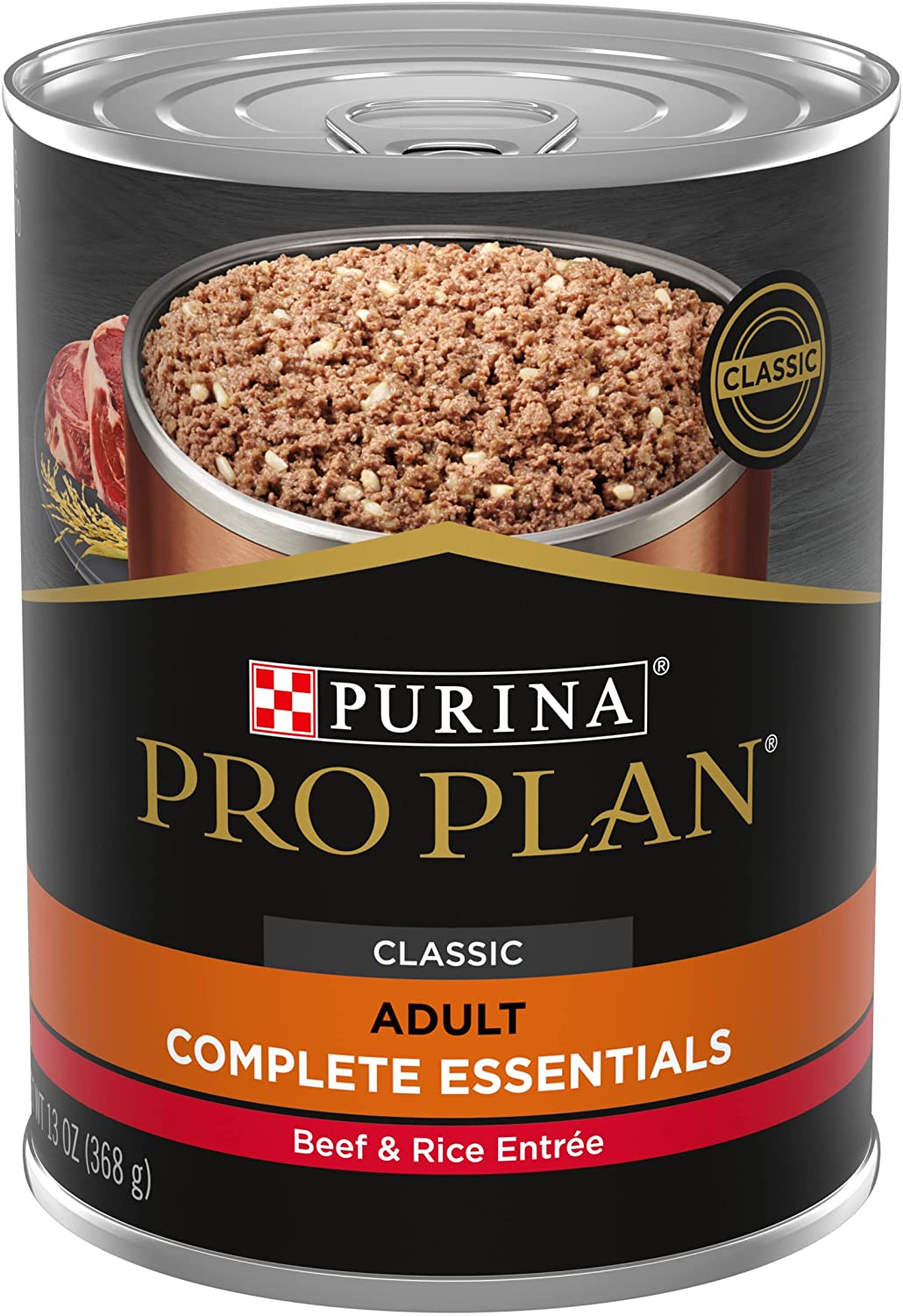 Purina Pro Plan High Protein. Pate Adult Wet Dog Food (12) 13 oz. Cans