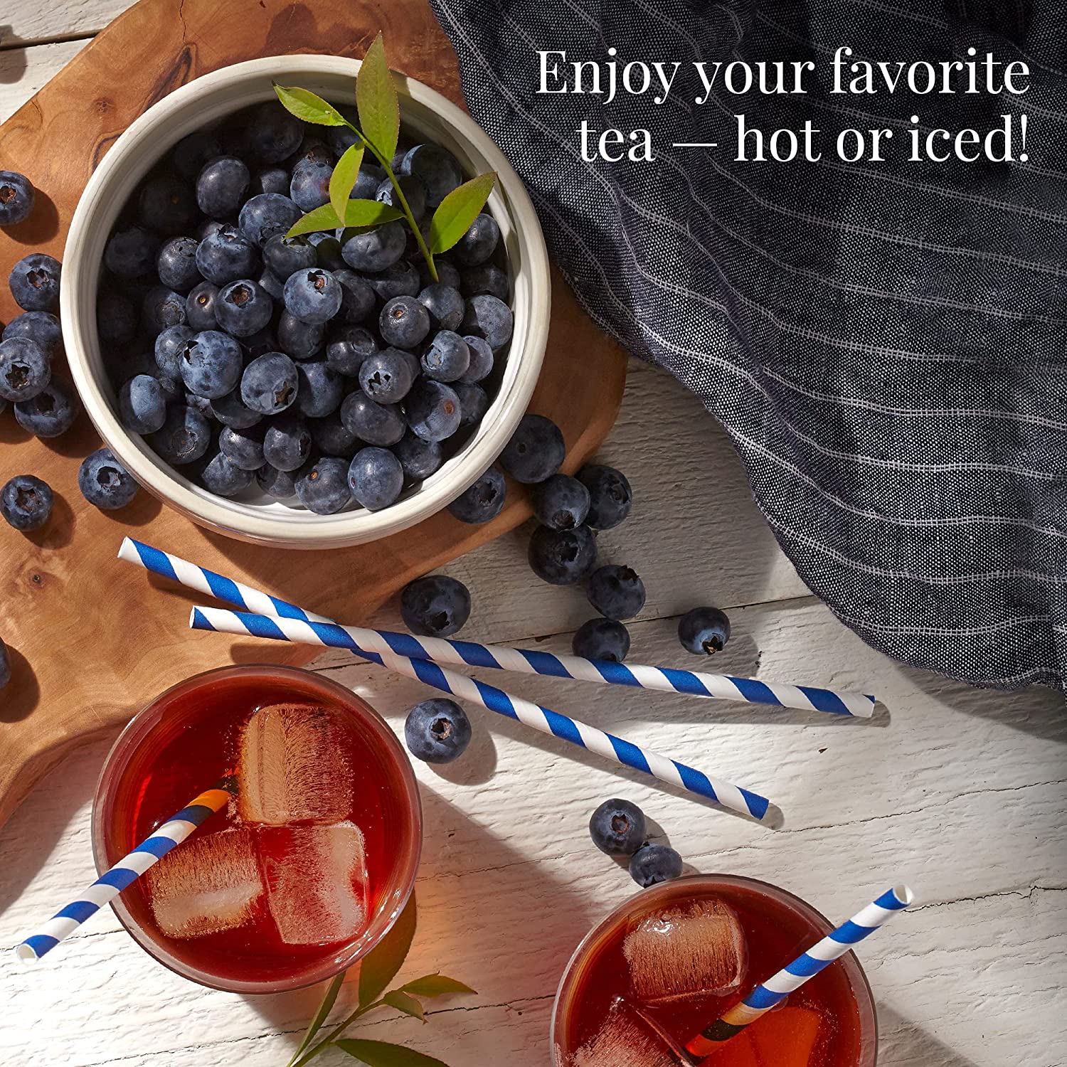 The Republic of Tea Wild Blueberry Tea. 2.8 oz Tin