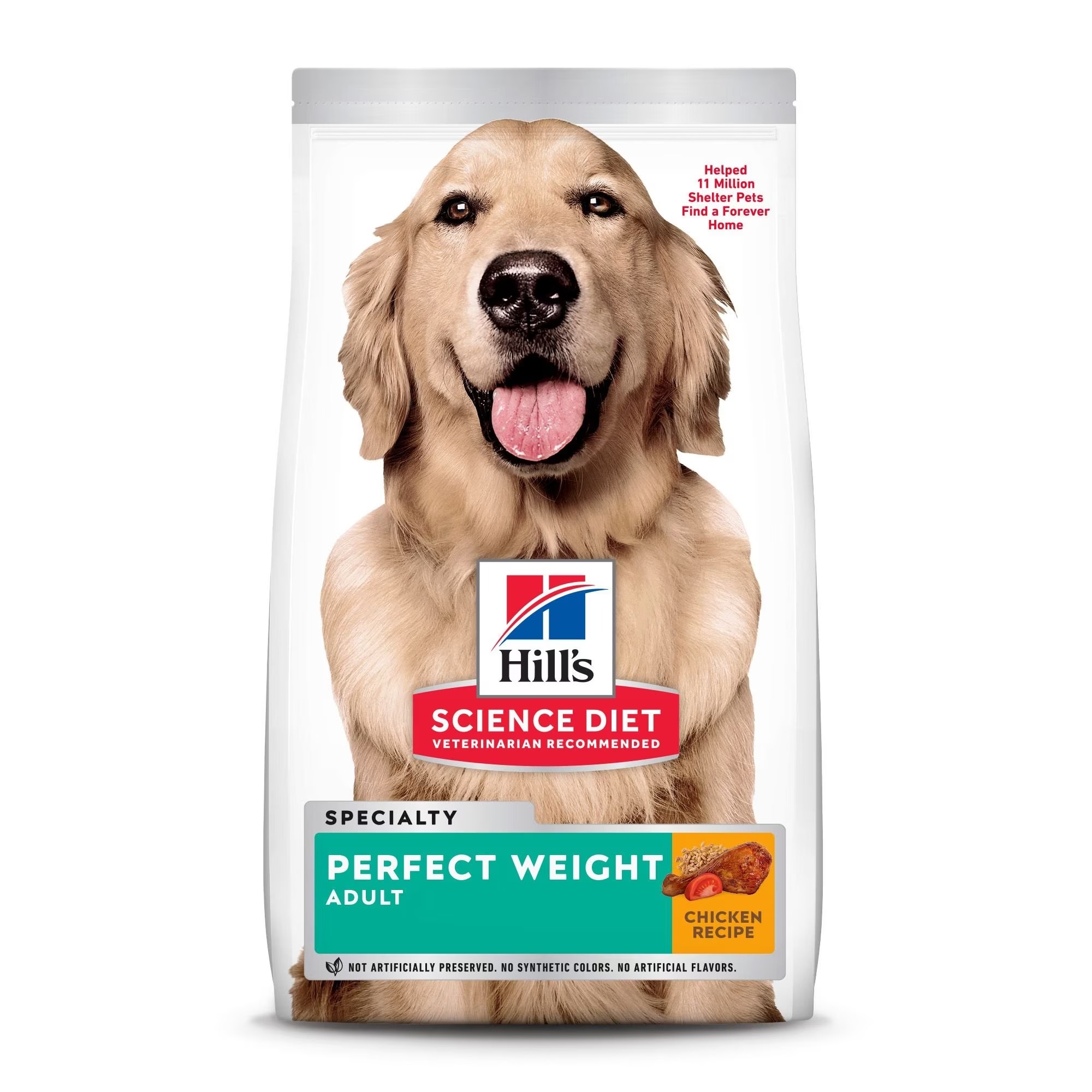 Hill-s Science Diet Adult Perfect Weight Chicken Recipe Dry Dog Food (25lb)