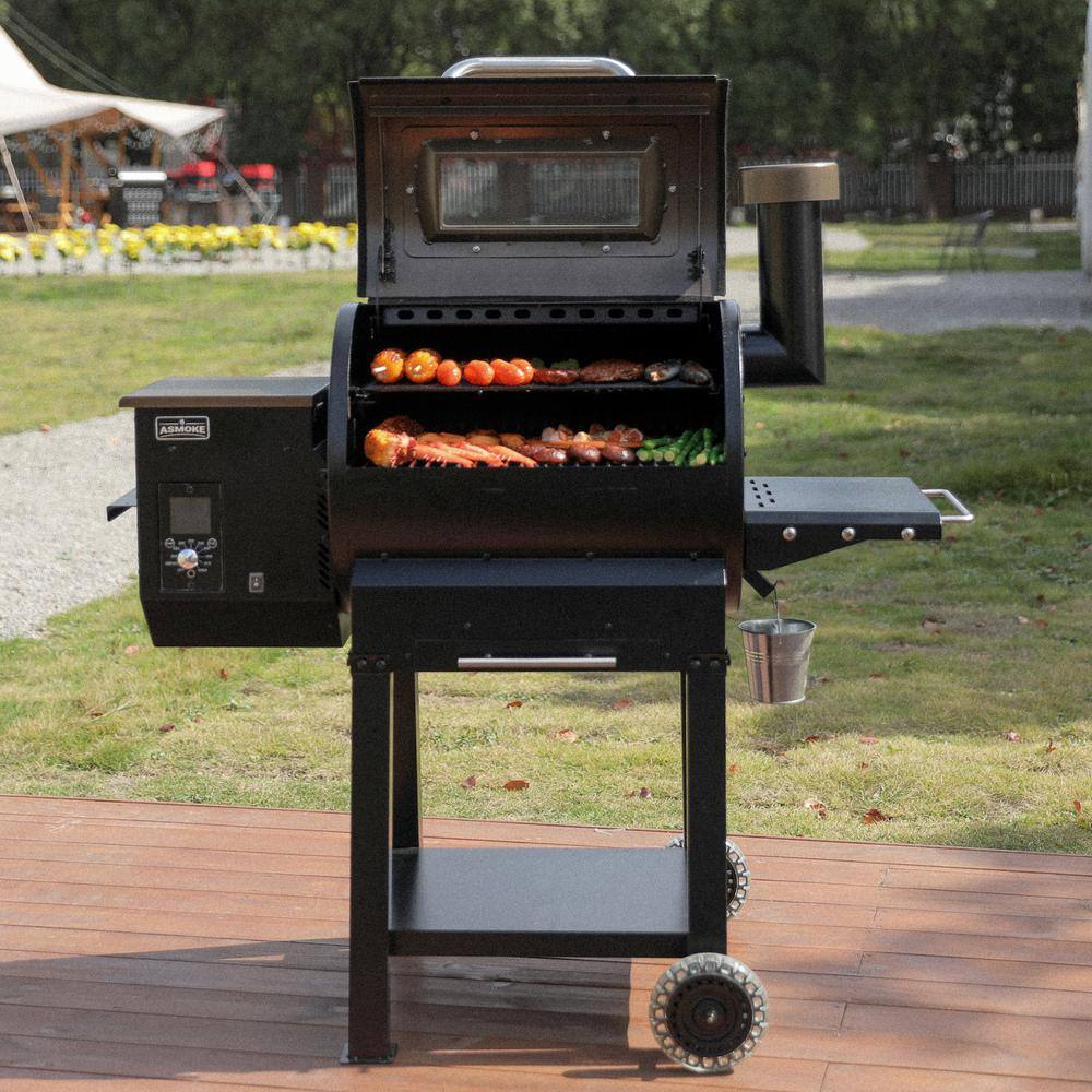 ASMOKE AS550P 515 sq. in. Skylights AS550P Wood Pellet Grill Smoker ASCA Patented System in Bronze