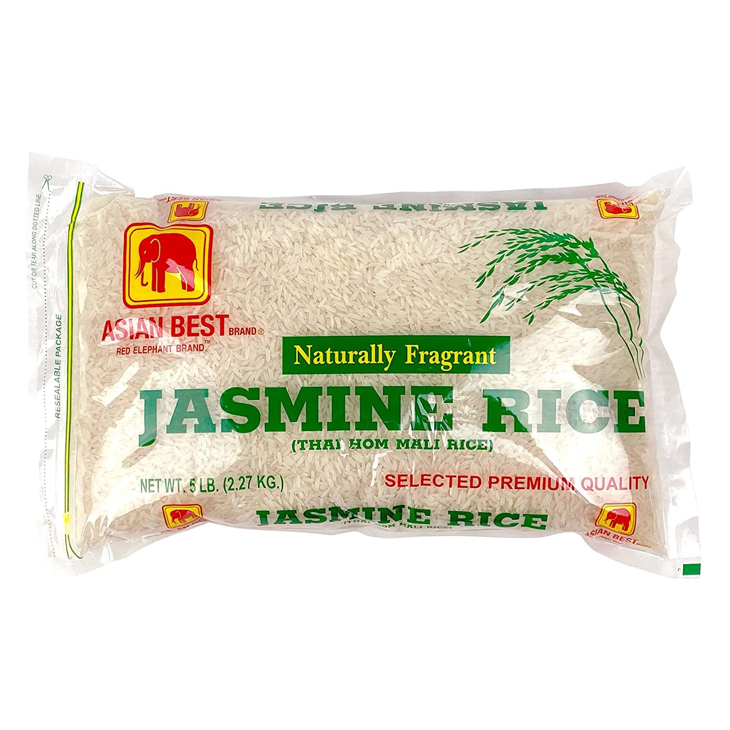 Asian Best Jasmine Rice. 5 Pound (1)
