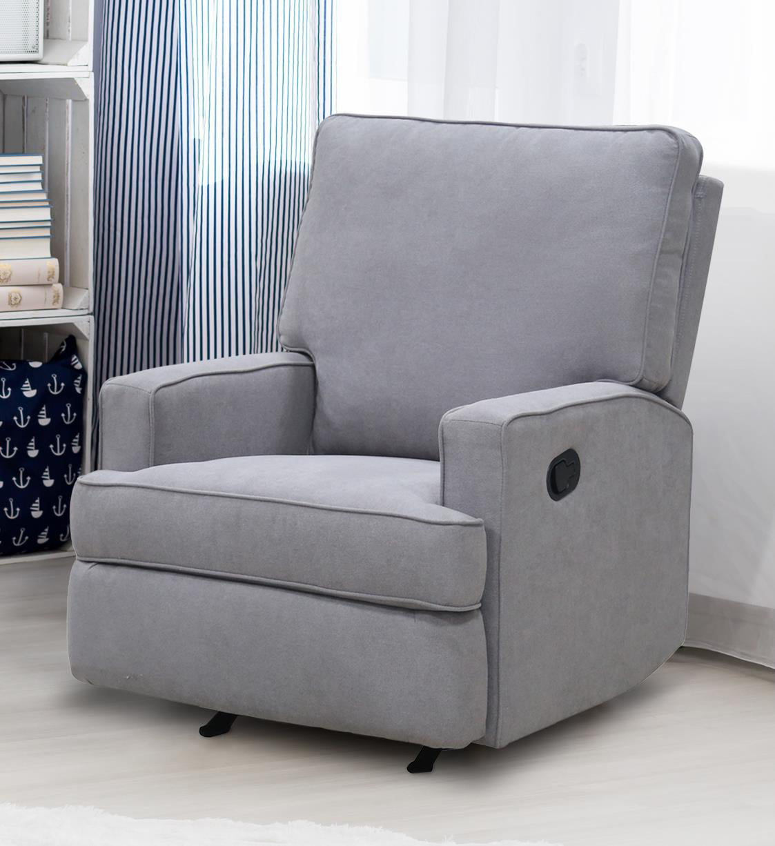 Baby Relax Salma Rocker Recliner Chair. Nursery Furniture. Gray