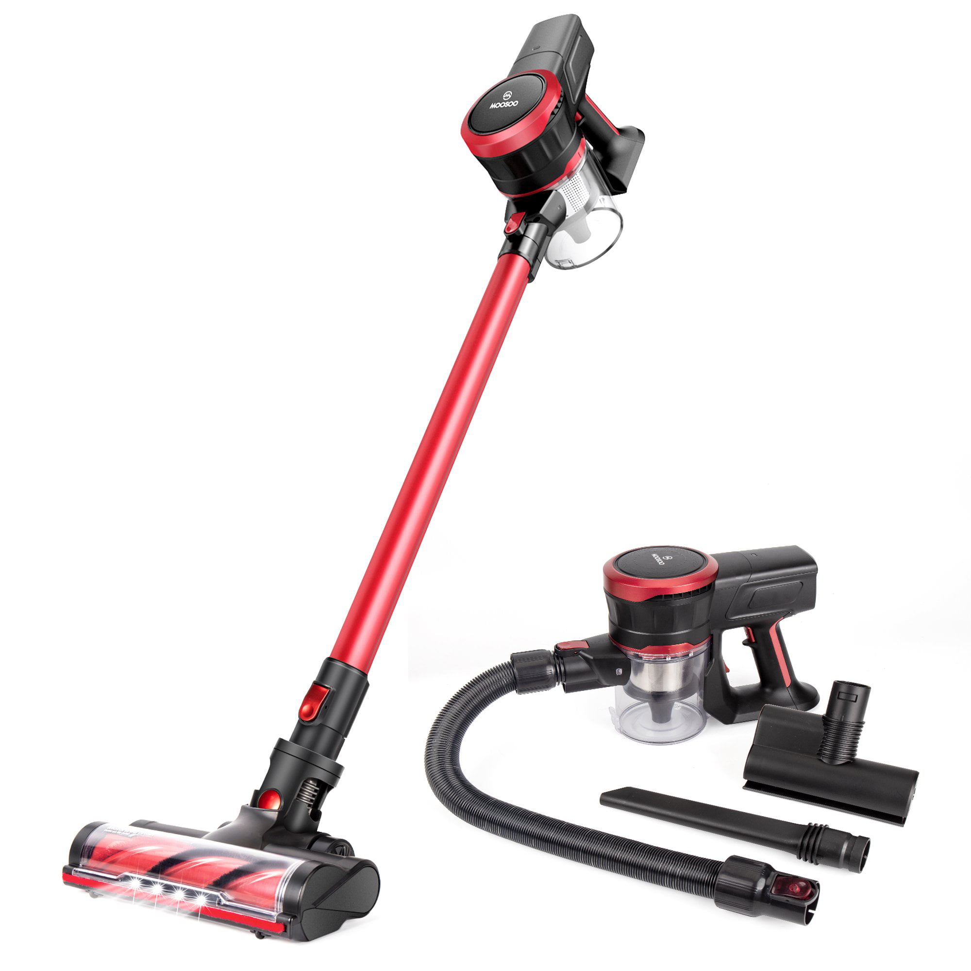 MOOSOO Cordless Vacuum Strong Suction 2-in-1 Stick Vacuum Cleaner. K17