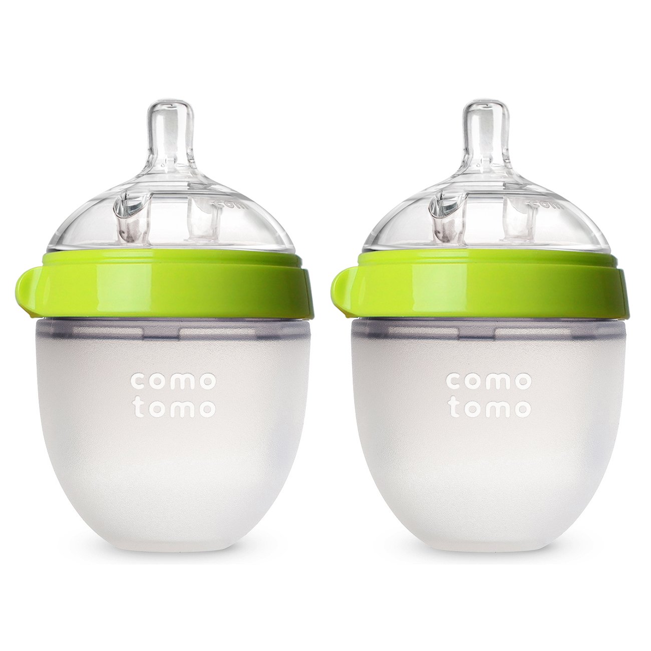 Comotomo Baby Bottle. Green. 5- 8 Ounce (2 Count)
