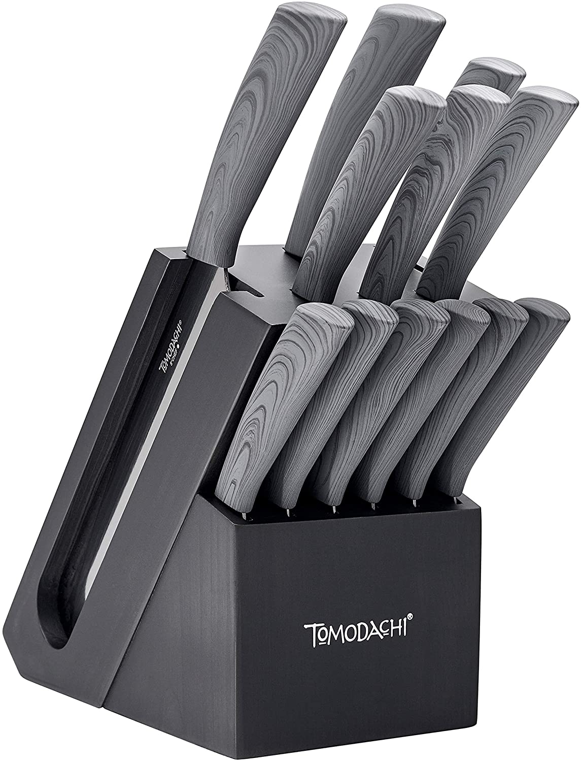 Hampton Forge Tomodachi Raintree Ash – 13 Piece Knife Block Set