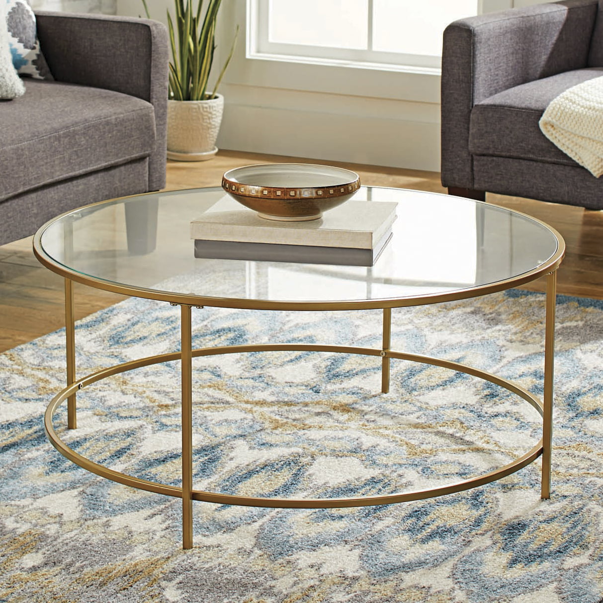 Better Homes & Gardens Nola Coffee Table. Gold Finish