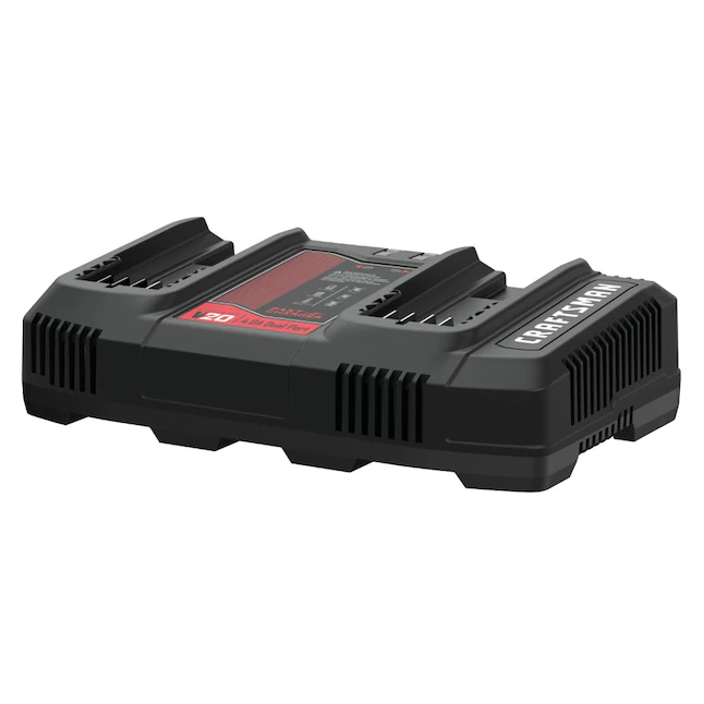 CRAFTSMAN 20V MAX Battery Charger. Dual Port. 2.0-Ah (CMCB124)