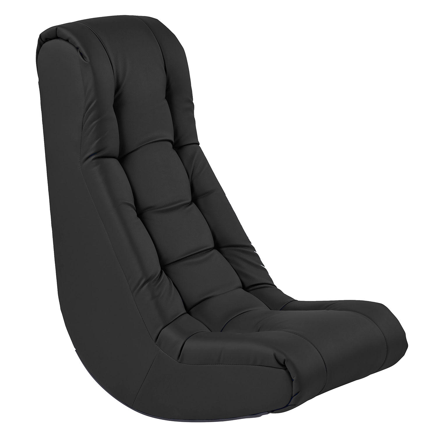 Factory Direct Partners – Soft Floor Rocker – Cushioned Ground Chair for Kids Teens and Adults – Great for Reading. Gaming. Meditating. TV – Black