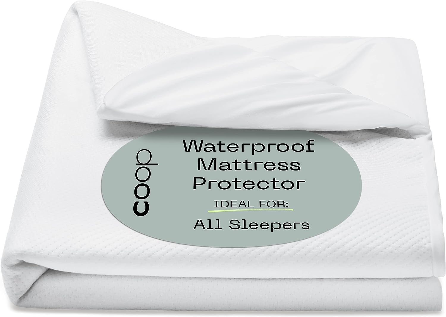 Coop Home Goods Ultra-Luxe Mattress Protector Full - Smooth Top Mattress Pad. Waterproof Mattress Cover. Up to 18 Inches Deep. Machine Washable Mattress Topper. Noiseless and Comfort - Full (54×75)