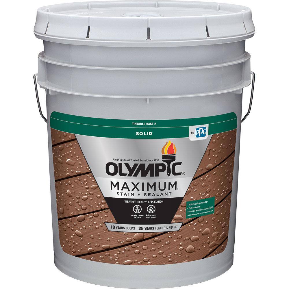 Olympic OLY279-05 Maximum 5 gal. Midnight Blue Solid Color Exterior Stain and Sealant in One
