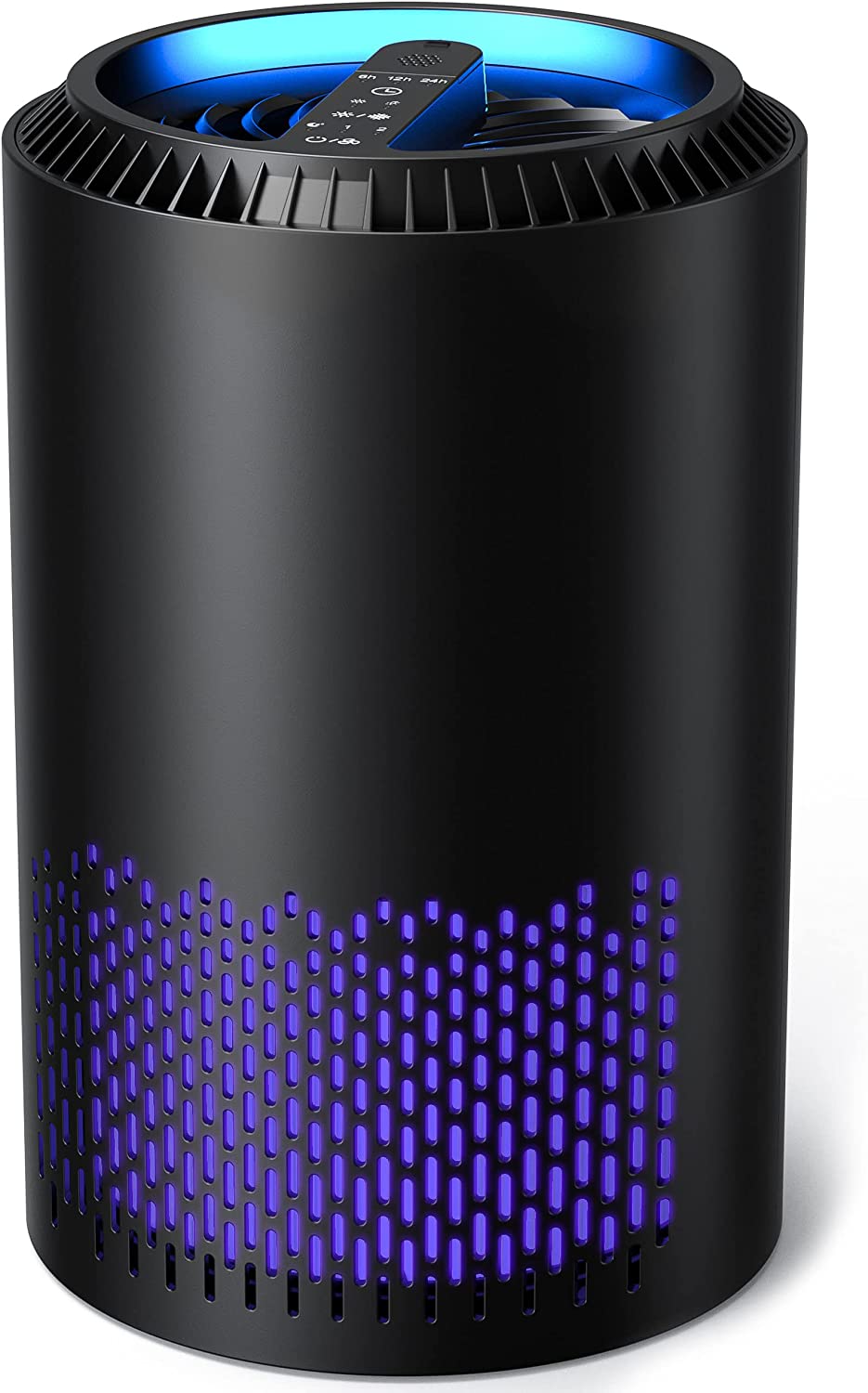 AROEVE Air Purifiers for Home. H13 HEPA Air Purifiers Air Cleaner For Smoke Pollen Dander Hair Smell Portable Air Purifier with Sleep Mode Speed Control For Bedroom Office Living Room. MK01- Black