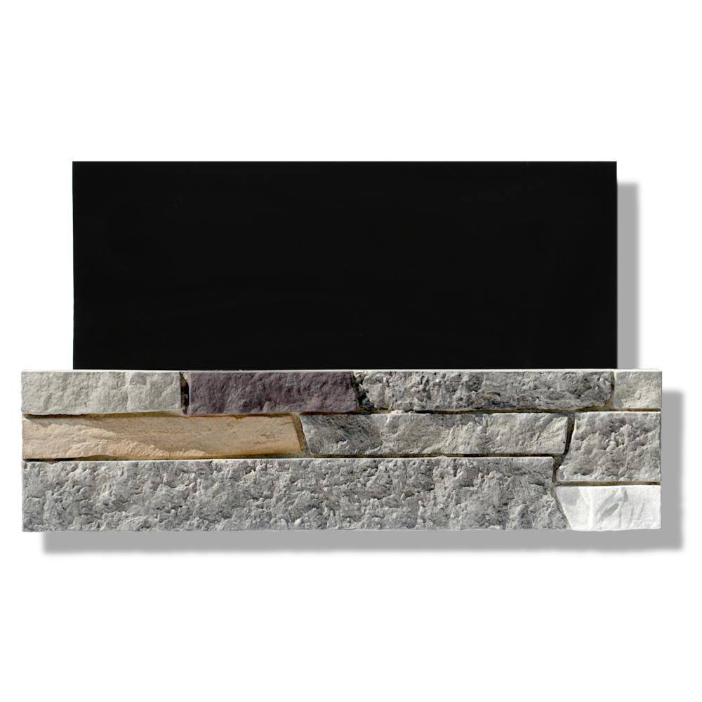 Silvermine Stone MF-BL-XX-FL 6 in. x 24 in. Stone Veneer Ledgestone Flat Panel Marin Fog (Box of 8)